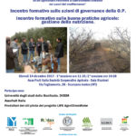 Incontro formativo sulle azioni di governance della O.P.
